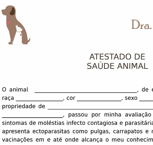 Atestado de saúde animal